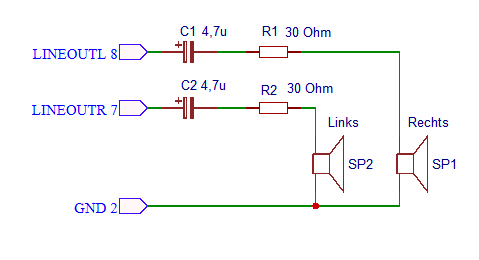 Orange Pi Zero Audio output Lautsprecher kopfhörer Anschlußplan Schaltplan