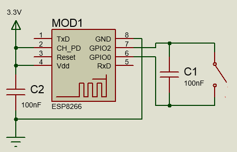 MQTT-Schalter Schaltplan ESP8266